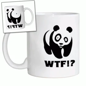 Прикольные кружки: панда (ВТФ)